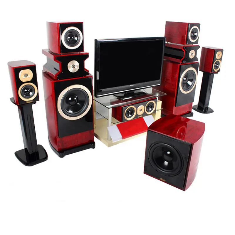 New Design Home Party Wooden Box Surround Stereo  5.1 Home Theater System