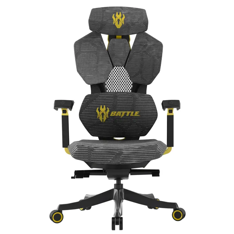 Luxury chair 5D armrest racing ergonomic gaming chair with footrest