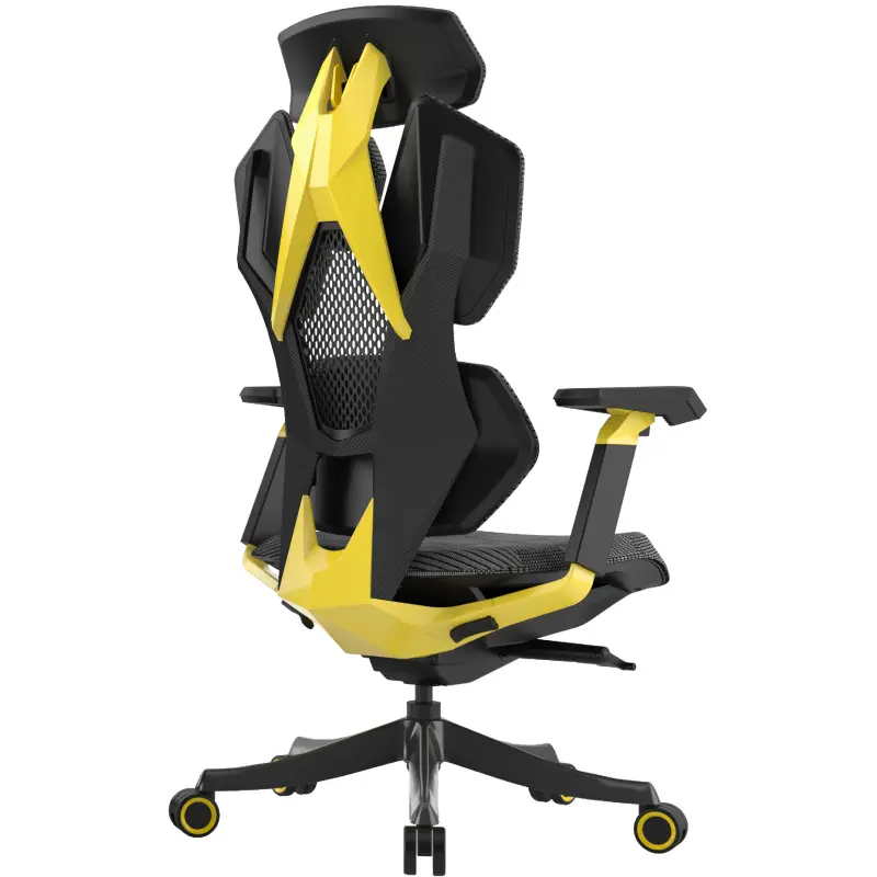 Luxury chair 5D armrest racing ergonomic gaming chair with footrest