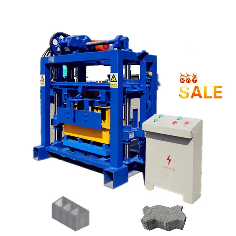 Small brick making machine QT4-40 brick making machine for sale