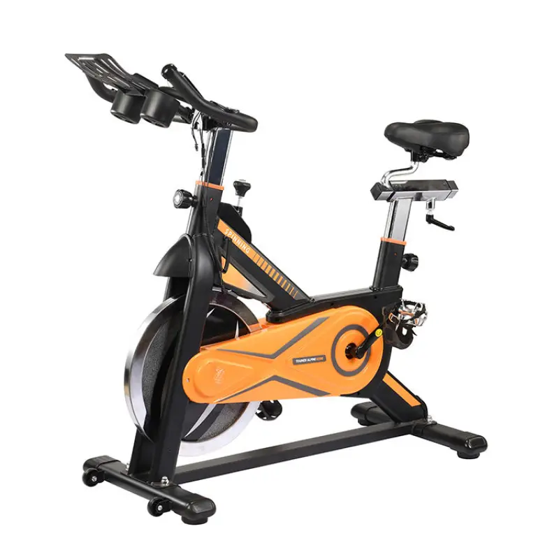 Fitness Commercial Gym Equipment Black Steel New Design Unisex Friction Spinning Bike