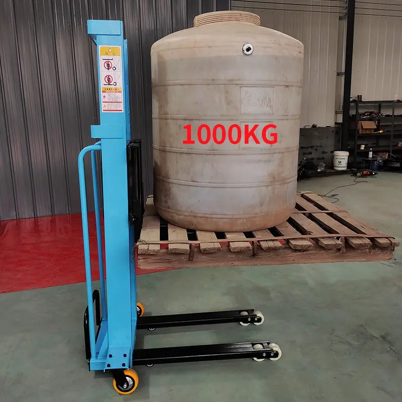 Electric Self Loading Portable Forklift Electric Stacker with Remote Control