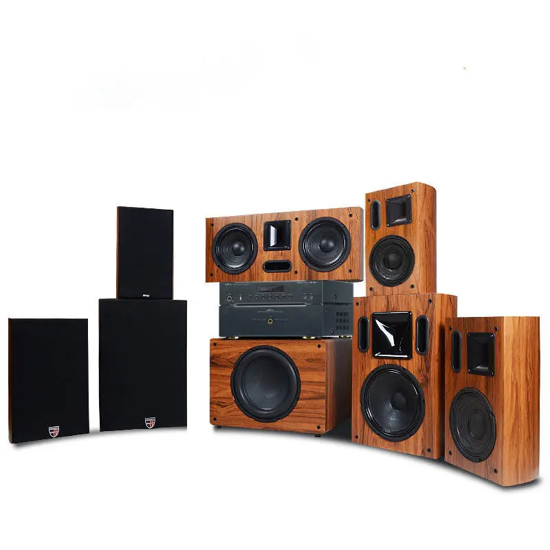 Wireless Wall Speaker  Wooden Classical  5.1-7.1 Home Theater Surround Sound System