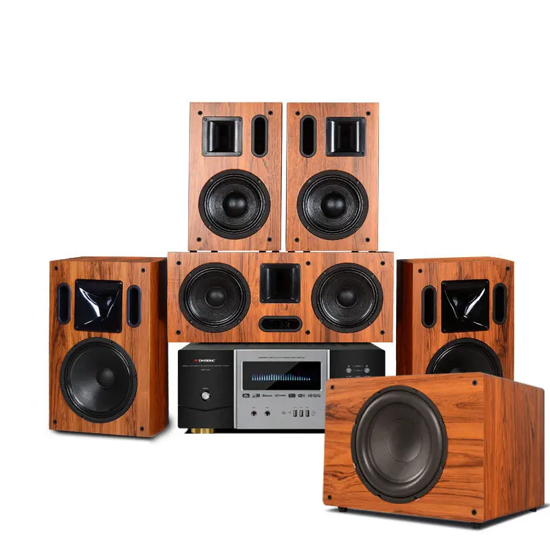 Wireless Wall Speaker  Wooden Classical  5.1-7.1 Home Theater Surround Sound System