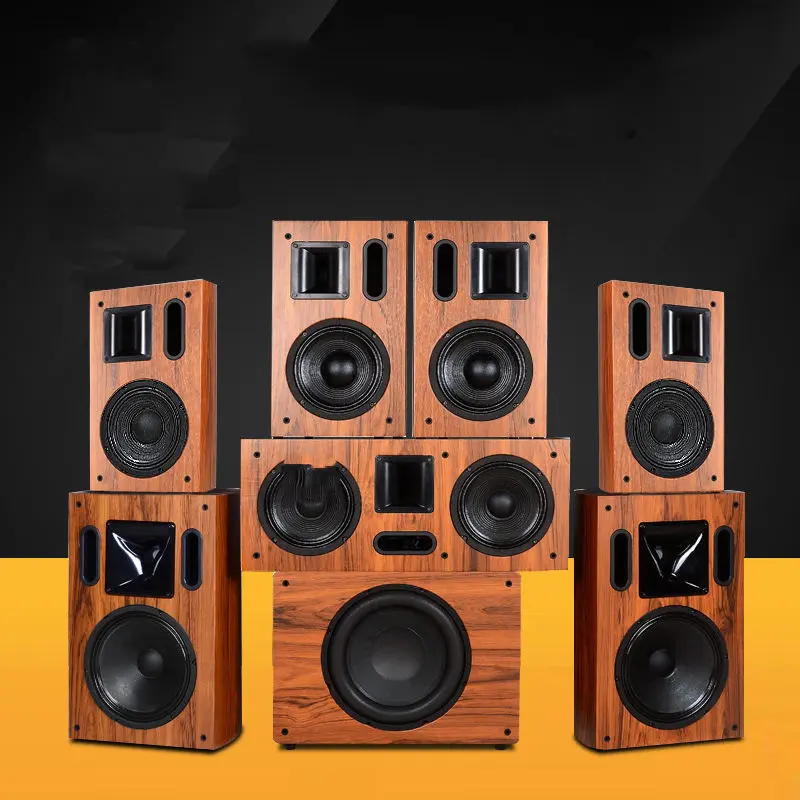 Wireless Wall Speaker  Wooden Classical  5.1-7.1 Home Theater Surround Sound System