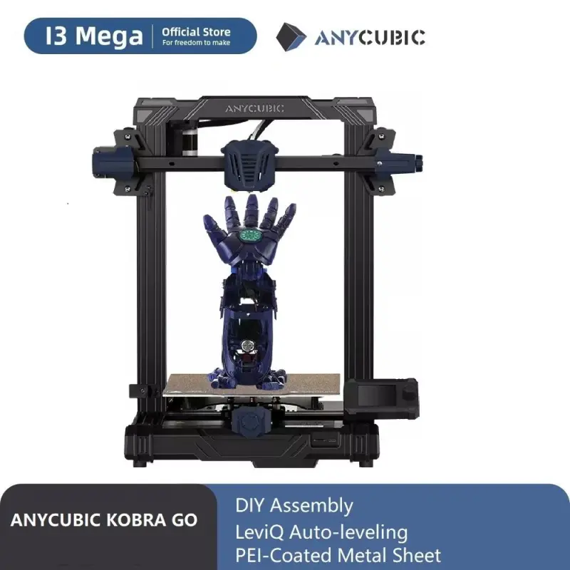 ANYCUBIC 3D Printers 25 Points Auto-leveling 3D Printings Anycubic Kobra Go
