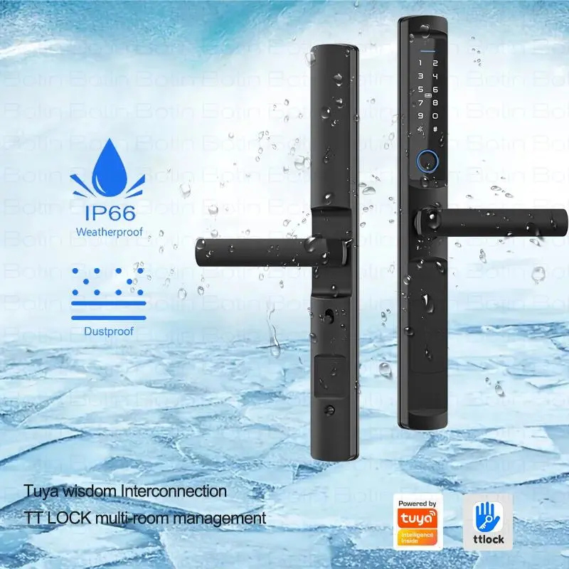 IP66 Waterproof Outdoor Aluminum Digital Password Tuya Wifi Smart Lock