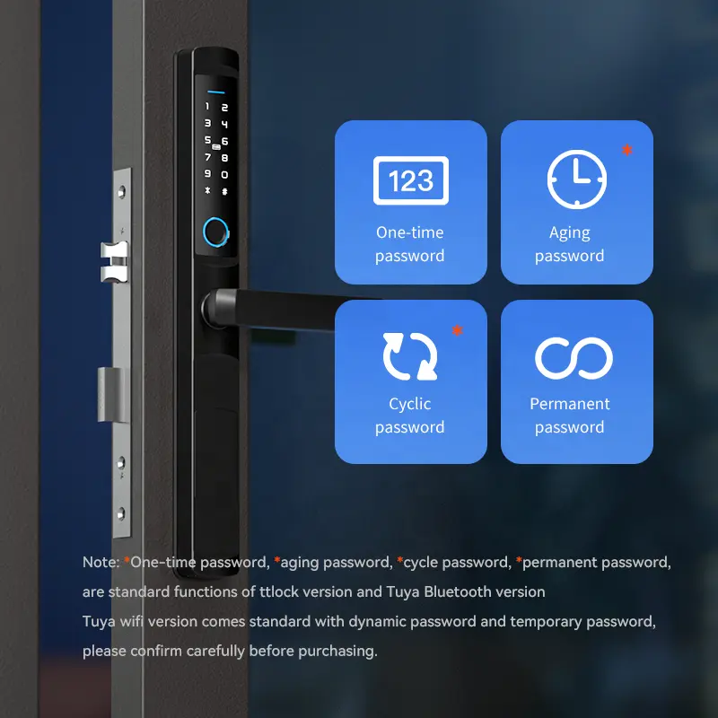 IP66 Waterproof Outdoor Aluminum Digital Password Tuya Wifi Smart Lock