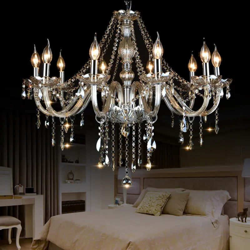 Modern champagne color crystal lights living room decoration luxury lights