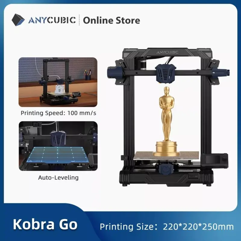 ANYCUBIC 3D Printers 25 Points Auto-leveling 3D Printings Anycubic Kobra Go