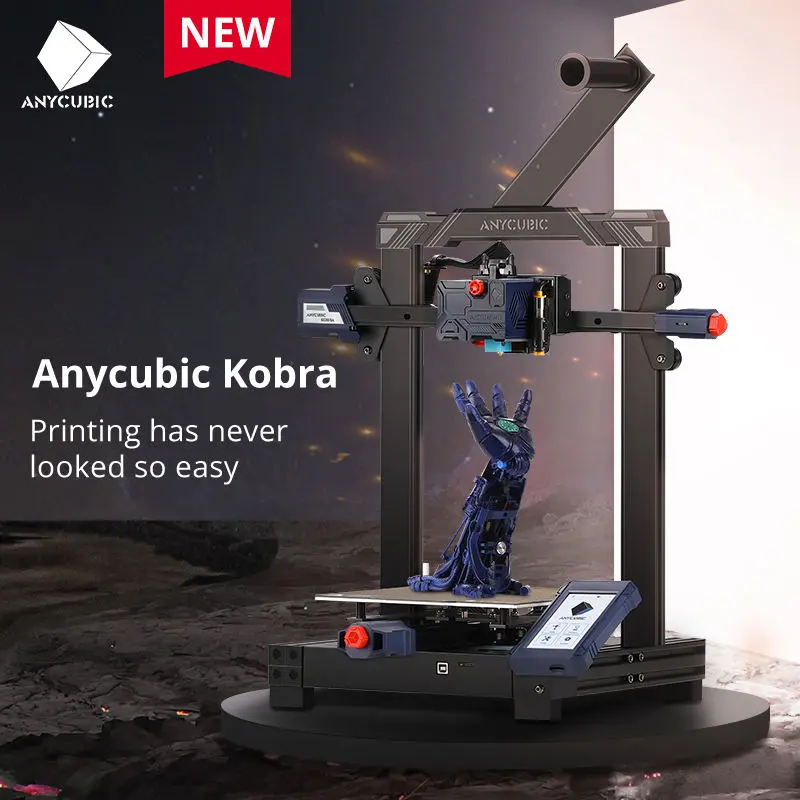 High Speed Automatic leveling Anycubic FDM Kobra 3d house printer