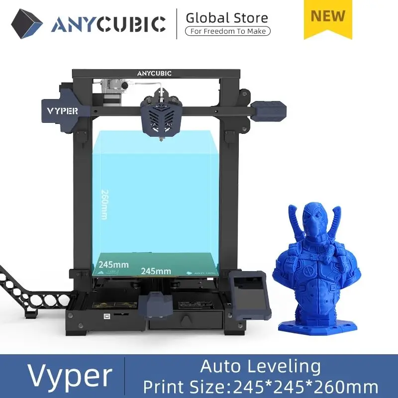 ANYCUBIC Vyper Automatic leveling FDM filament 3d printer machine