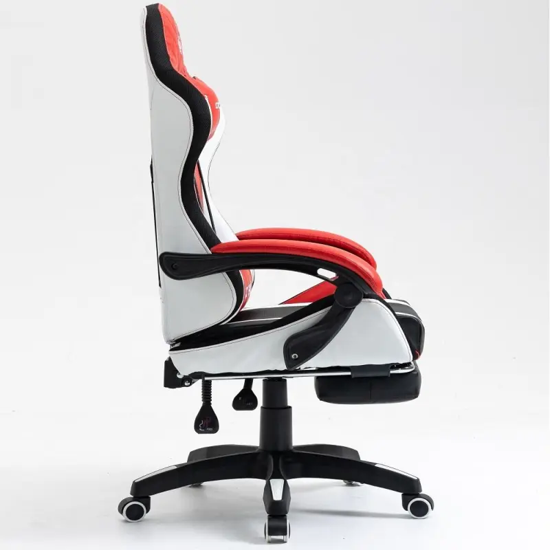 Office Chairs Swivel LED RGB Gaming Chair with Speakers Footrest and Massage