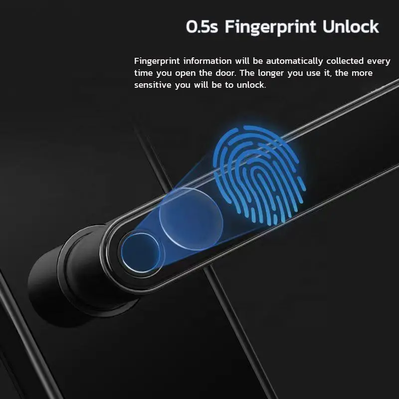 Biometric Fingerprint Smart Lock Keyless Access Secure Electronic Keypad