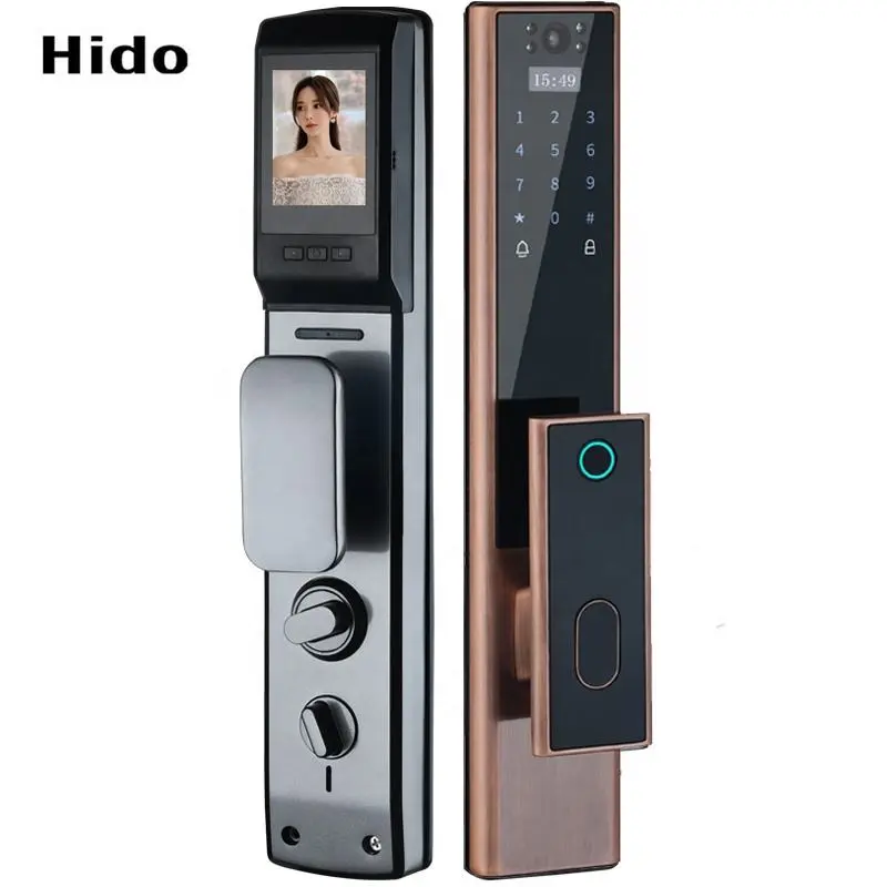 Hido Fingerprint Lock Automatic Camera Video Doorbell Peephole Cam Digital Lock Door
