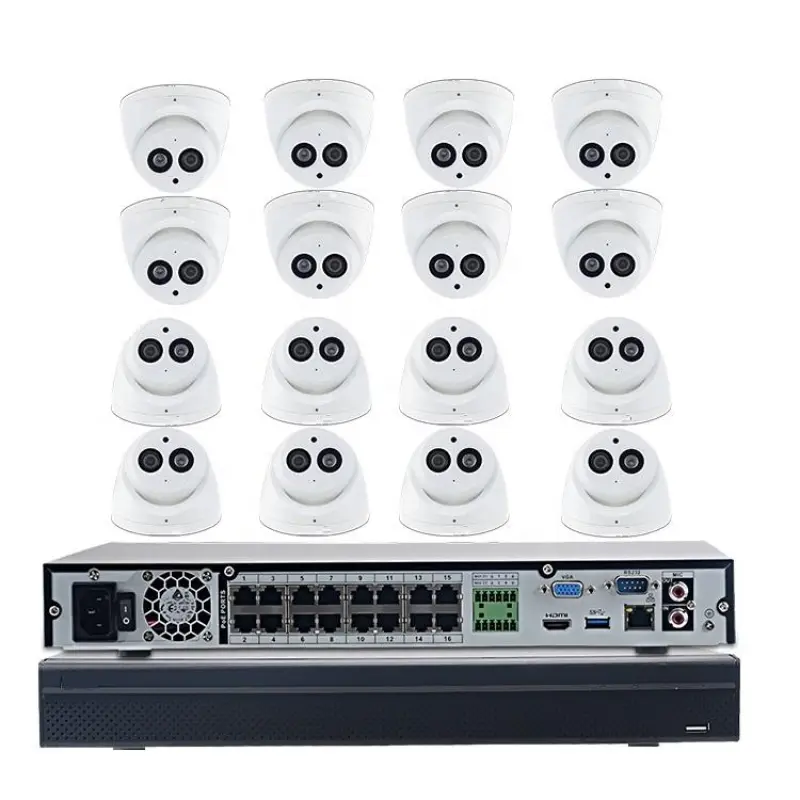 16ch cctv system NVR4216-16P-4KS2 IPC-HDW4631C-A 6MP POE camera kit