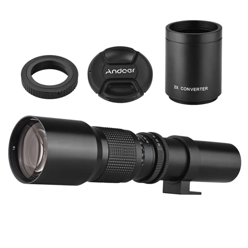 500mm/ 1000mm f/8 Manual Focus Camera Photography Telephoto Lens for Canon EOS 80D EOS