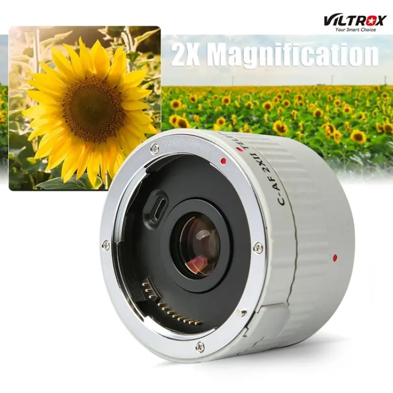 Viltrox C-AF 2XII  AF Auto Focus Teleconverter Lens Extender Magnification for Canon EF Mount Lens DSLR Camera