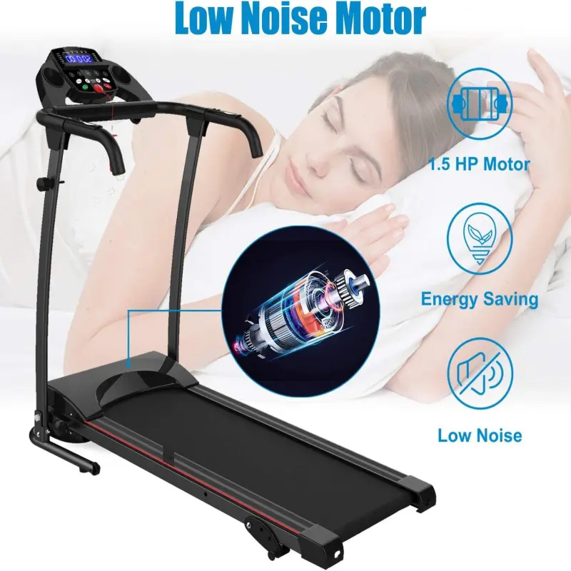 Desktop Electric Treadmill Equipped with LCD Display Foldable Walking Treadmill