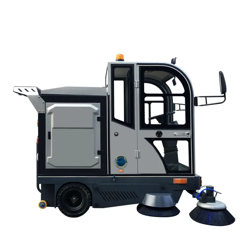 Industrial Electric All Closed Cab Floor Sweeper Driving Type Road Sweeper