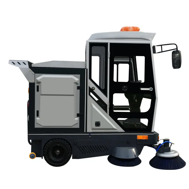 Industrial Electric All Closed Cab Floor Sweeper Driving Type Road Sweeper
