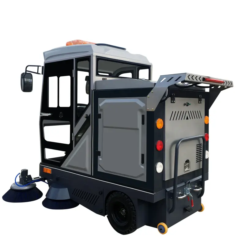 Industrial Electric All Closed Cab Floor Sweeper Driving Type Road Sweeper