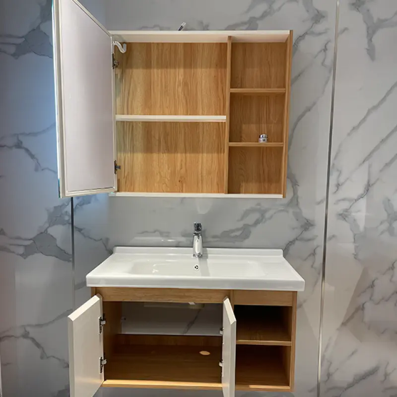 Wall-Mounted Bathroom Cabinet With Mirror Can Be Customized Dressing Table