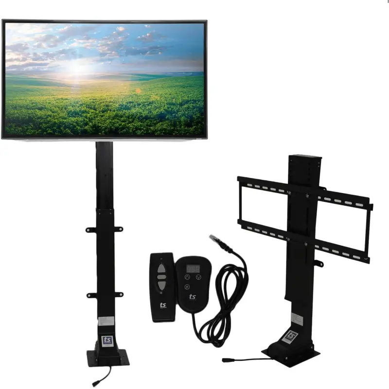 Motorized TV Lift 32"-70" TV Lift Mount Auto Lifting Adjustable Height with Remote Controller