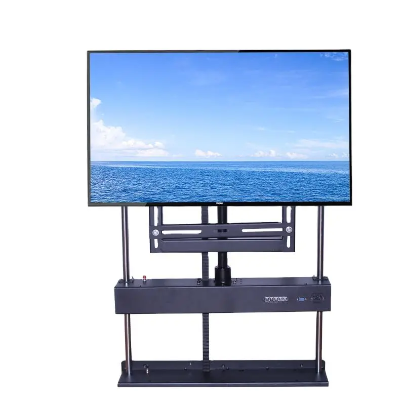 Factory  Remote control Height Adjustable motorized 360 degree rotation Swivel cabinet TV stand TV mount for Home office hotel