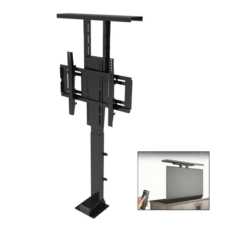 42-65 inch Motorized Vertical Height Adjustable TV Lift Remote Control  Smart Electric System