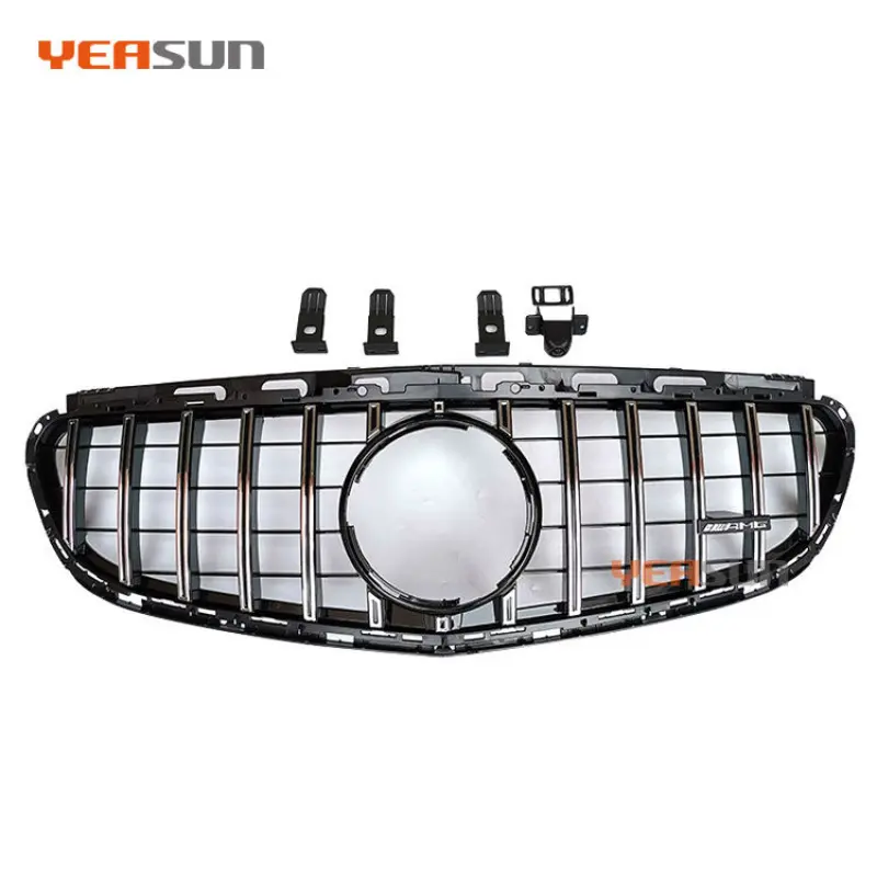 Hot Sale GTR Style Grille for Mercedes Benz W212 Black Silver Front Tuning Grill E Class 2014 2015