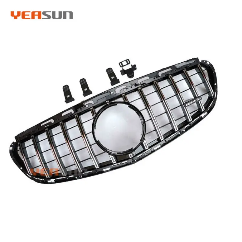 Hot Sale GTR Style Grille for Mercedes Benz W212 Black Silver Front Tuning Grill E Class 2014 2015