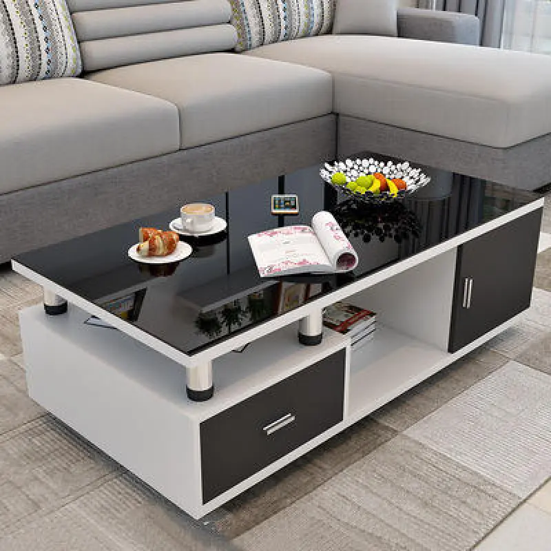 Modern minimalist Nordic coffee table TV cabinet combination small apartment living room