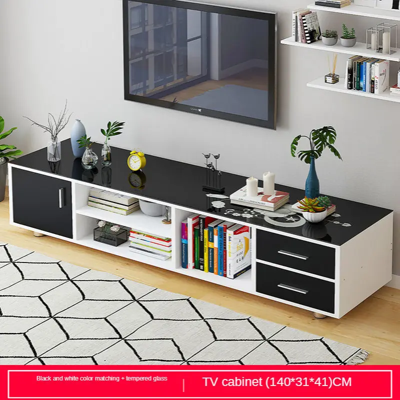 Modern minimalist living room bedroom TV stand, small apartment floor cabinet wall cabinet