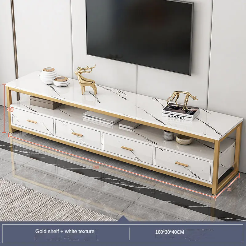 TV cabinet marble pattern luxury living room bedroom TV stand