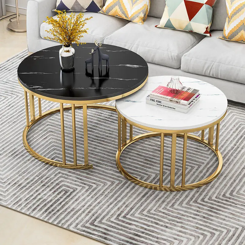 Luxury coffee table combination, simple and modern mini sofa side table