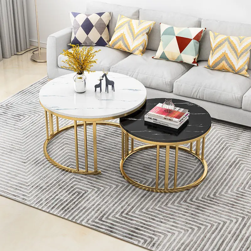 Luxury coffee table combination, simple and modern mini sofa side table