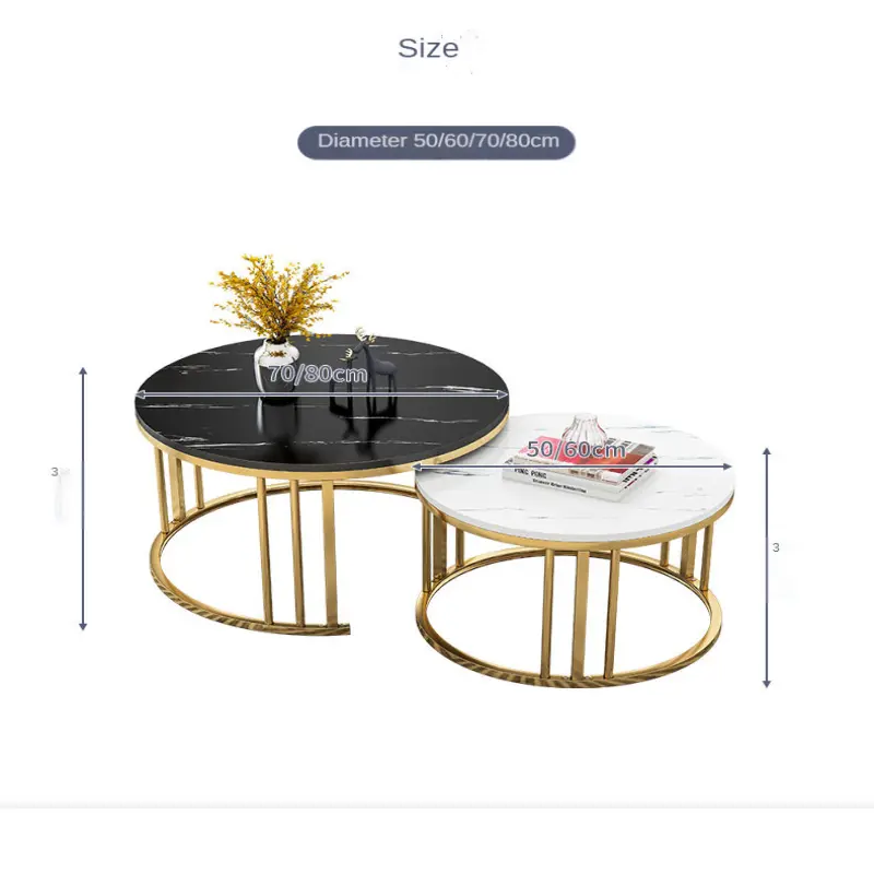 Luxury coffee table combination, simple and modern mini sofa side table