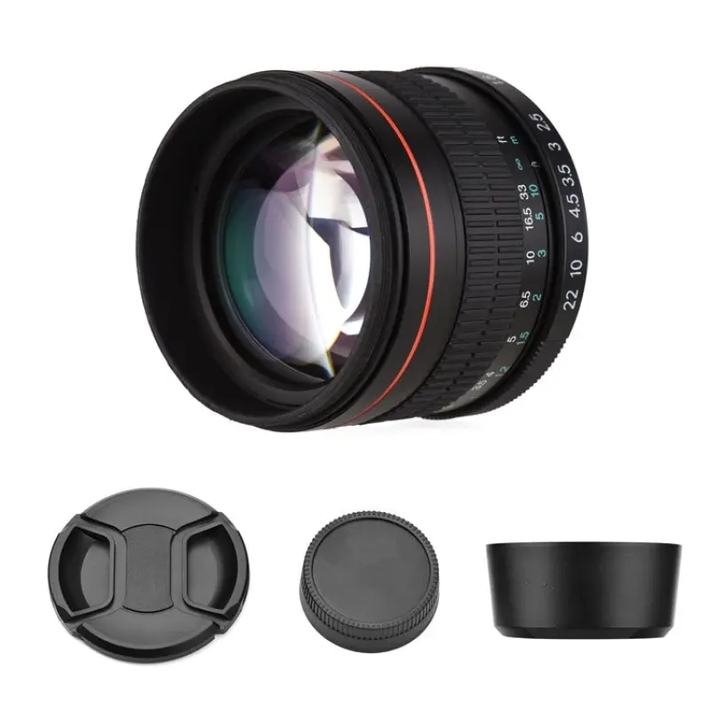 85mm F1.8 Large Aperture Medium Telephoto Full Frame Portrait Camera Lens Manual Focus for Scenery Architecture Product