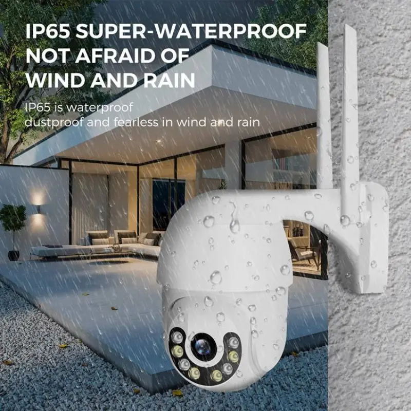 Color Night Vision 3MP Wireless Pan Tilt Surveillance Camera WiFi IP Camera Home Surveillance Camera