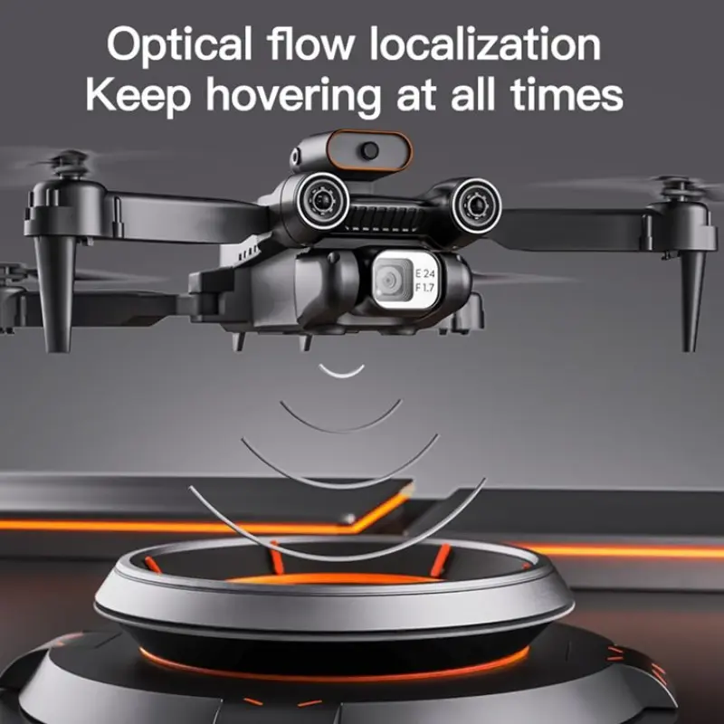 P12 RC Drone 4K Dual Camera Wifi Mini Folding Quadcopter Toy with Obstacle avoidance function for Kids