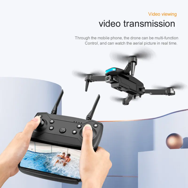 S85 RC Drone with Camera 4K Dual Camera RC Quadcopter with Function Obstacle Avoidance Trajectory Flight Gesture Control