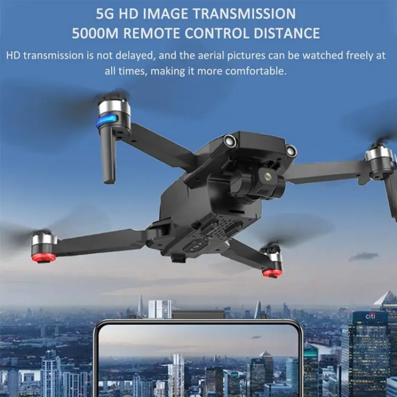 2022 Newest S806 PRO GPS Drone RC Aircraft 5G Wifi Dron 3-axis Gimbal Brushless Quadcopter Professional 4K Drone with Camera