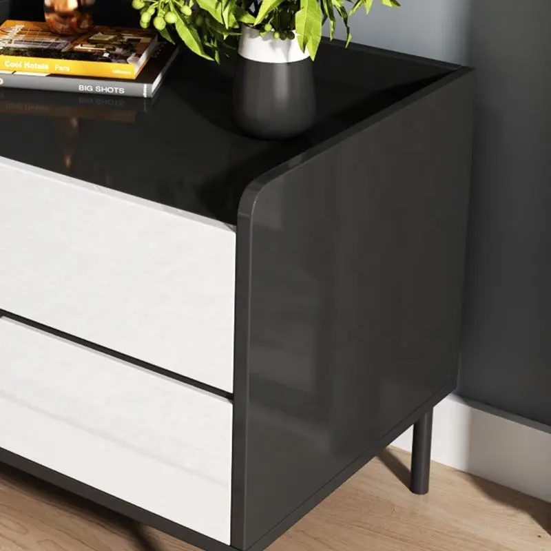 Customized Bedroom Cabinet Storage Furniture Modern Minimalistic Night Stand Bedside Table