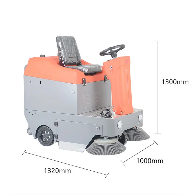 Industrial Electric Street Sweeper Ride On Road Floor Sweeper