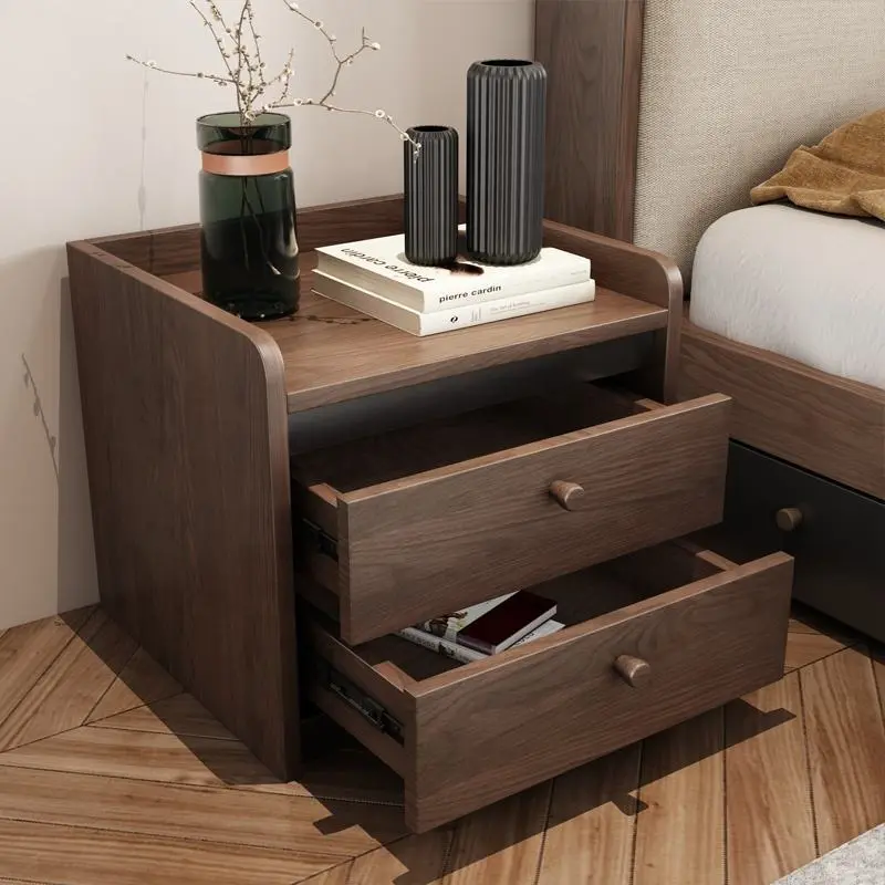 Classical Style Small Cabinet Storage Drawers White Bedroom Furniture Modern Bed Wood Night Stand
