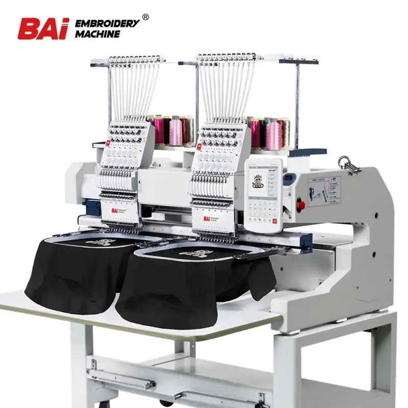 BAI 15 Needles  2 Head Embroidery Machine