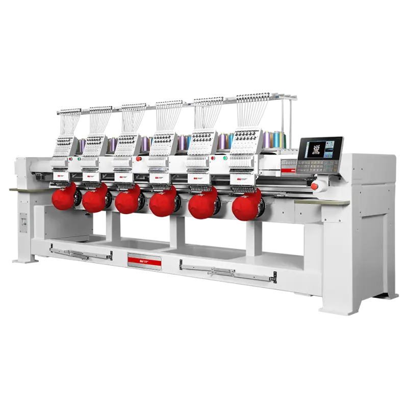 BAI Dahao 6 heads high speed computerized embroidery machine for cap shirt garment