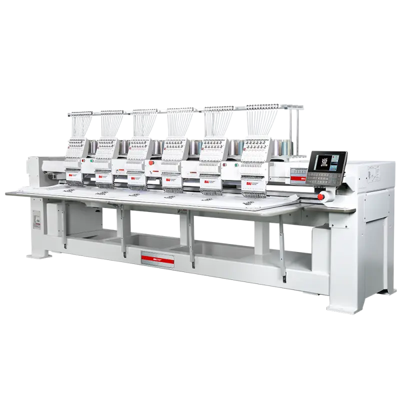 BAI Dahao 6 heads high speed computerized embroidery machine for cap shirt garment