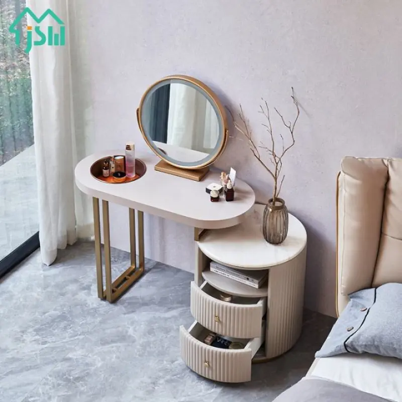 Furniture MDF Top Storage  Mirror Makeup Modern Vanity Dressing Dresser Table